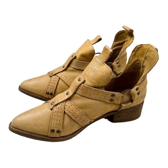 ANTHROPOLOGIE MATISSE Leather Pointed Toe Ankle Booties - Picture 3 of 15